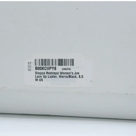 DIEPPA RESTREPO Joe Patent Leather Silver/Black Oxfords Brogues Women - Picture 15 of 15